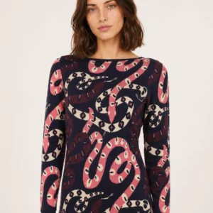 VESTIDO DE PUNTO SNAKES. PEPALOVES