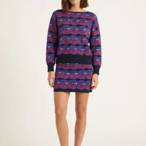 FALDA MINI DE PUNTO FACES.PEPALOVES